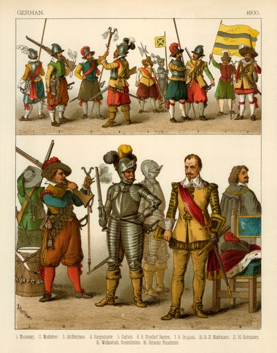 Costumes allemands 1600 - Albert Kretschmer